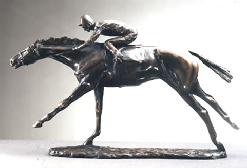 Galloping Racehorse